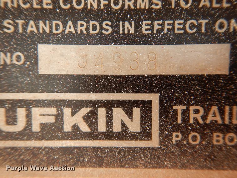 image for item HO9779 1980 Lufkin end dump trailer