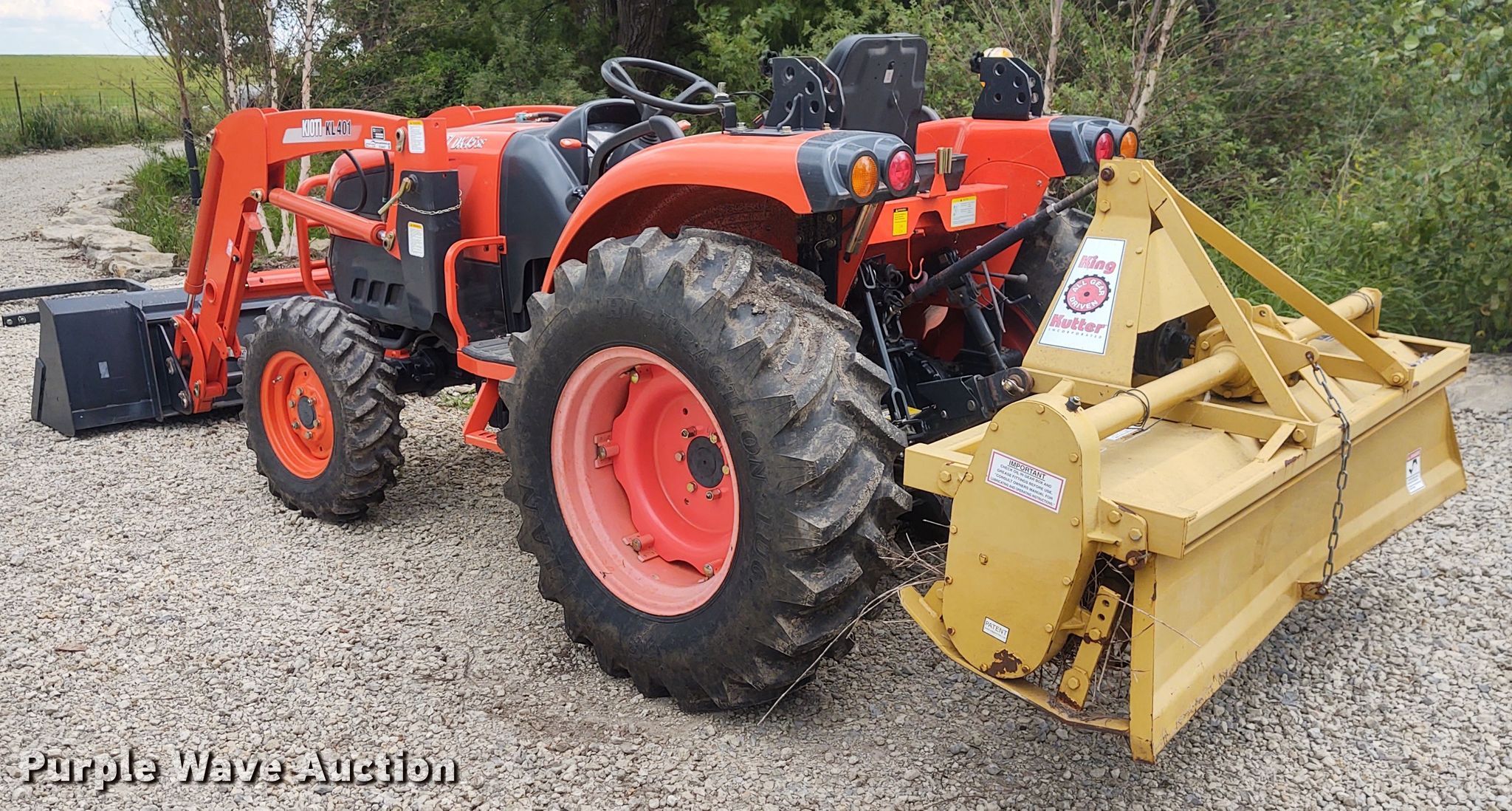 Kioti DK45SE MFWD tractor in Leon, KS Item EQ9407 sold Purple Wave
