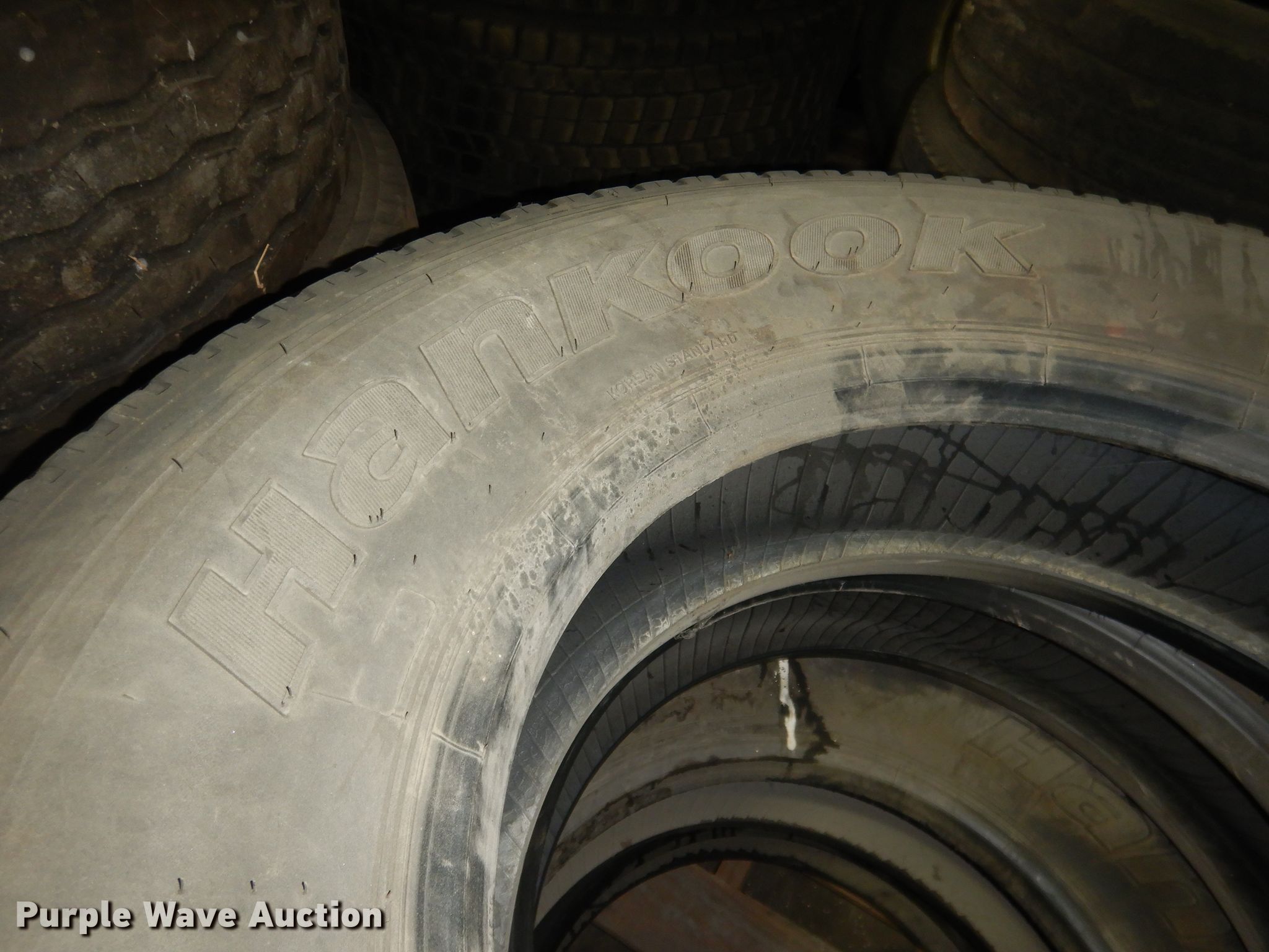 (4) Hankook 11R22.5 tires in Kearney, NE Item FA9415 sold Purple Wave