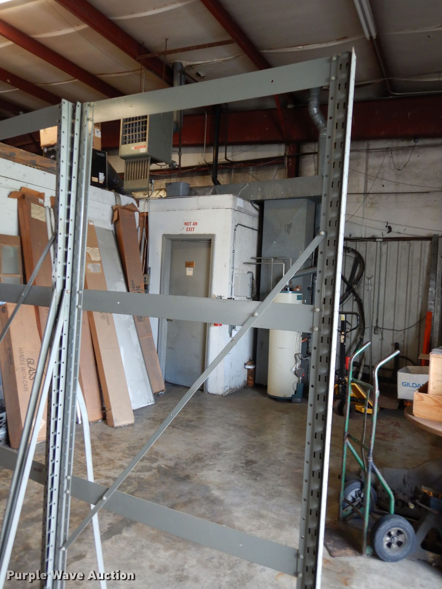 Approximately 10 bin racks in Topeka, KS Item HV9448 sold Purple Wave