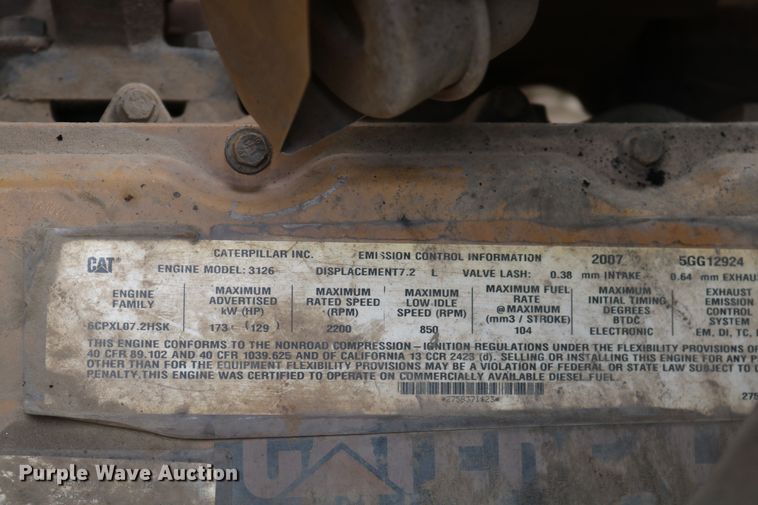 image for item DD6122 2007 Caterpillar 938G Series II  wheel loader