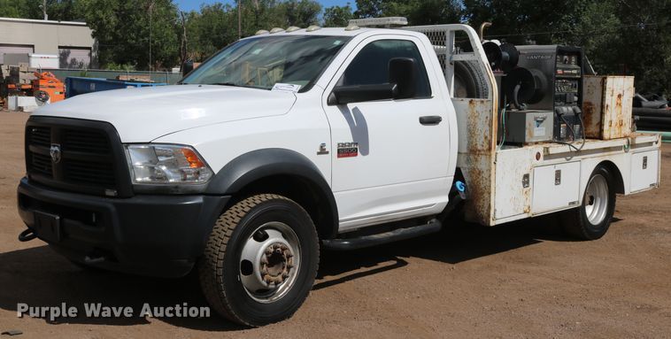 image for item DD6123 2012 Dodge Ram 5500  flatbed truck