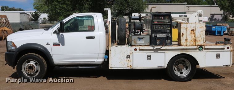 image for item DD6123 2012 Dodge Ram 5500  flatbed truck