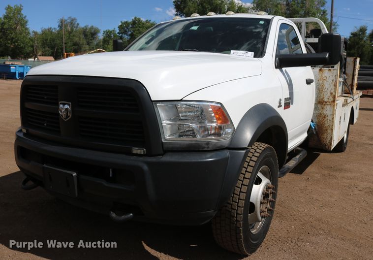 image for item DD6123 2012 Dodge Ram 5500  flatbed truck
