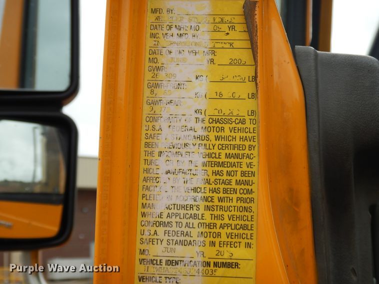 image for item DE5773 2006 International 7400  dump truck