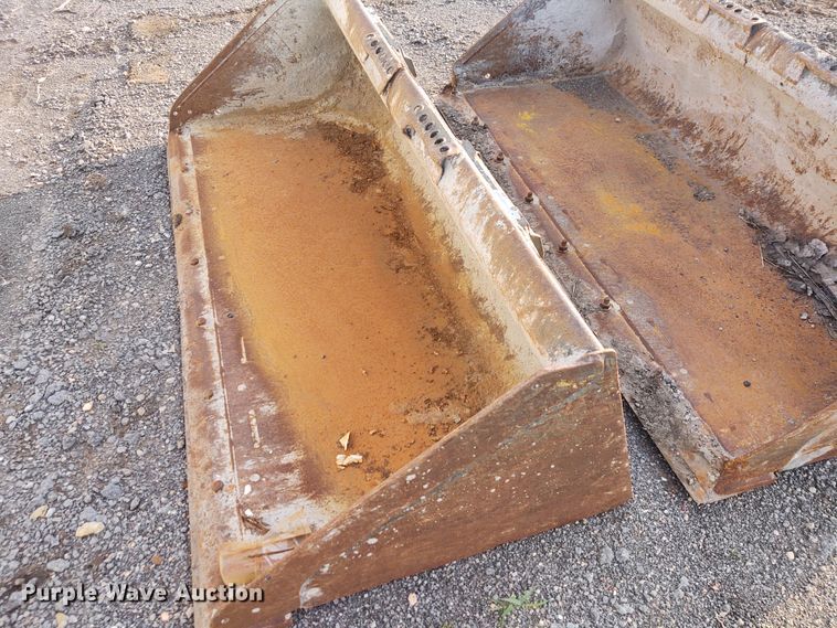 image for item DE6983 (2) 72"W skid steer buckets