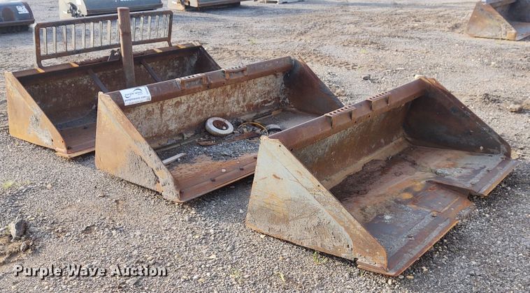 image for item DE6985 (3) skid steer buckets