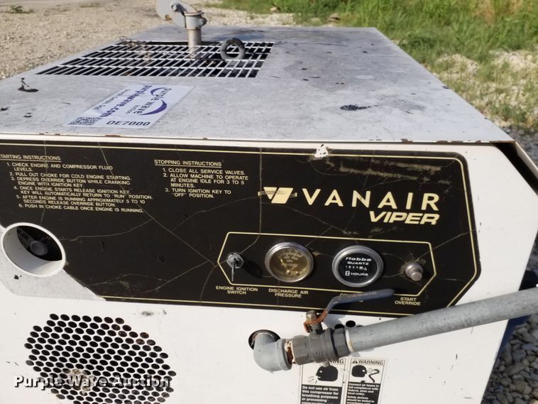 image for item DE7000 Vanair Viper air compressor