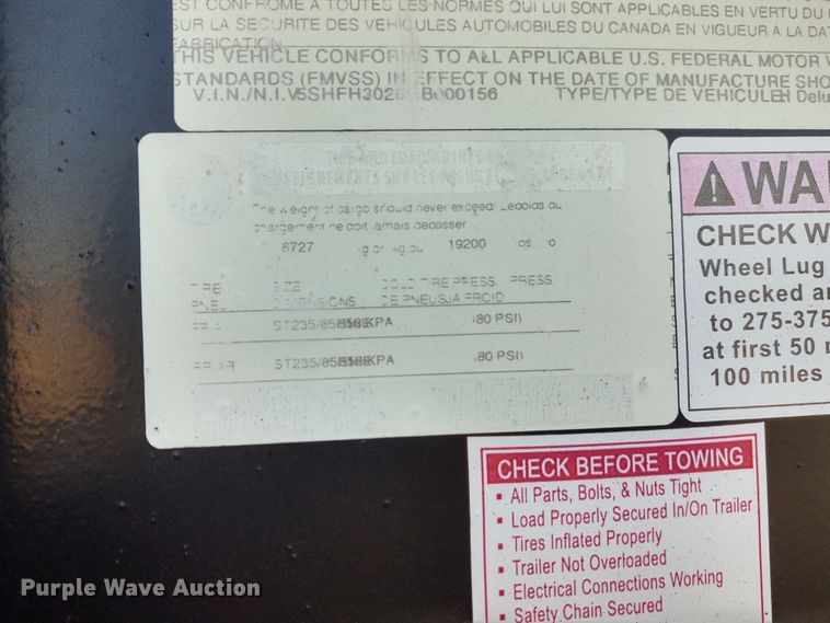 image for item DE7008 2016 Kaufman equipment trailer