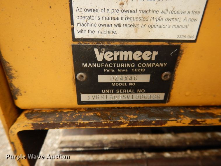image for item DF5171 1997 Vermeer D24X40  directional boring unit