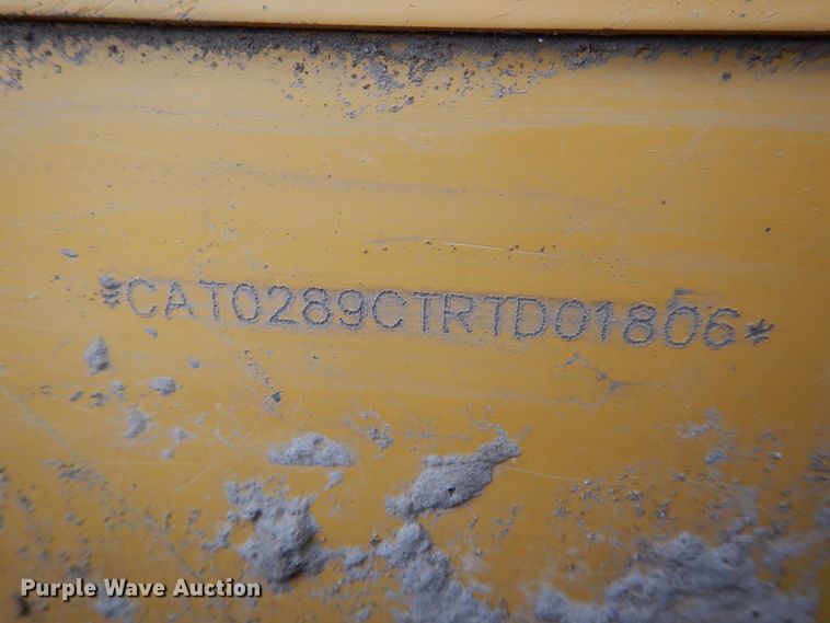 image for item DF5219 2013 Caterpillar 289C  tracked skid steer loader