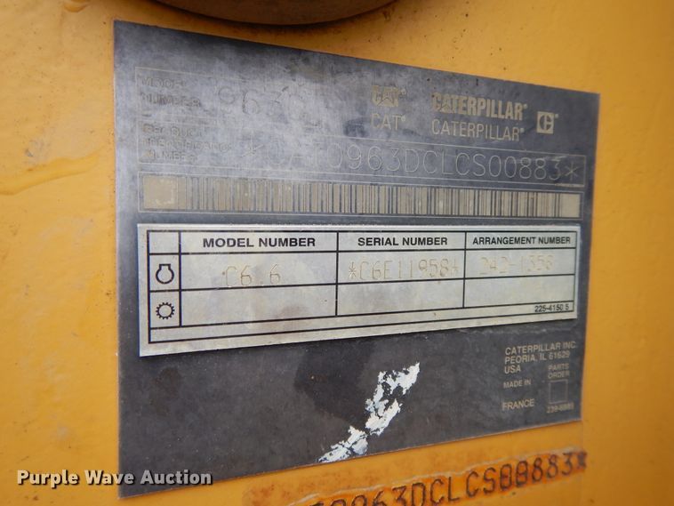 image for item DF5225 2008 Caterpillar 963D  track loader