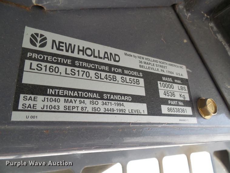 image for item DG1964 2000 New Holland LS170  skid steer loader