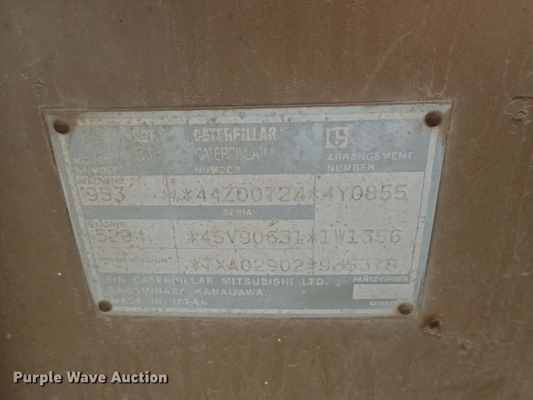 image for item DG2360 1990 Caterpillar 953  track loader