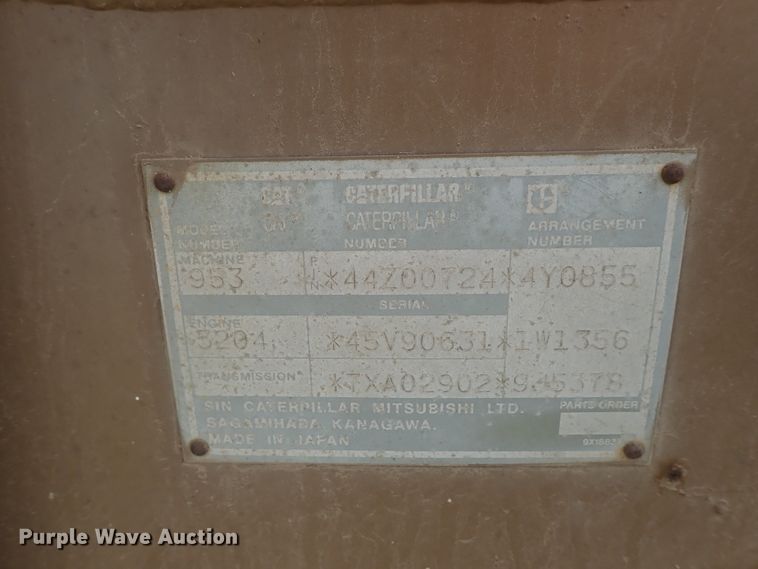 image for item DG2360 1990 Caterpillar 953  track loader