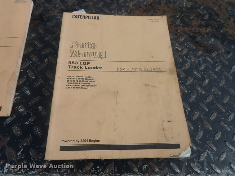 image for item DG2360 1990 Caterpillar 953  track loader