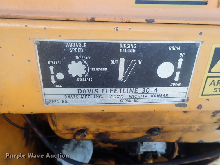 image for item DG2389 Case Davis Fleetline  30+4 trencher