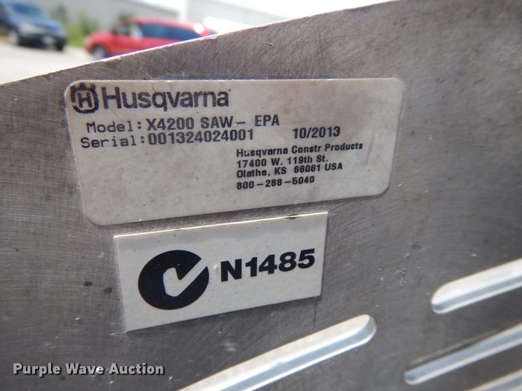 image for item DG2665 2013 Husqvarna Soff Cut X4200 concrete saw