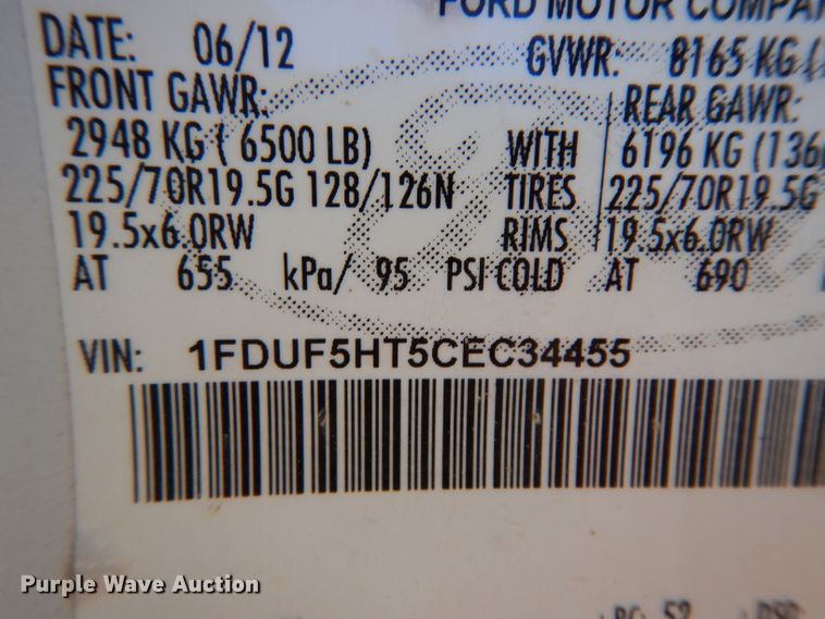 image for item DG6855 2012 Ford F550 Super Duty  bucket truck