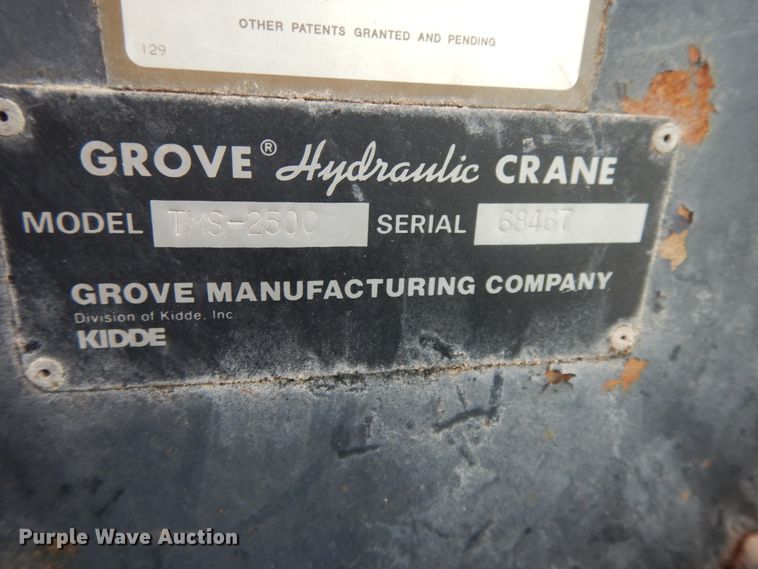 image for item DG7985 Grove TMS250C  crane