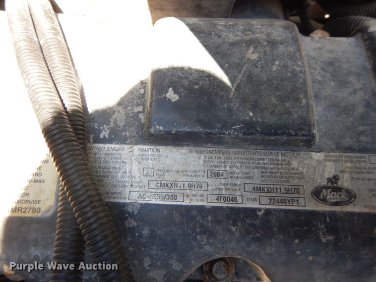 image for item DH5115 2005 Mack CXN613  dump truck