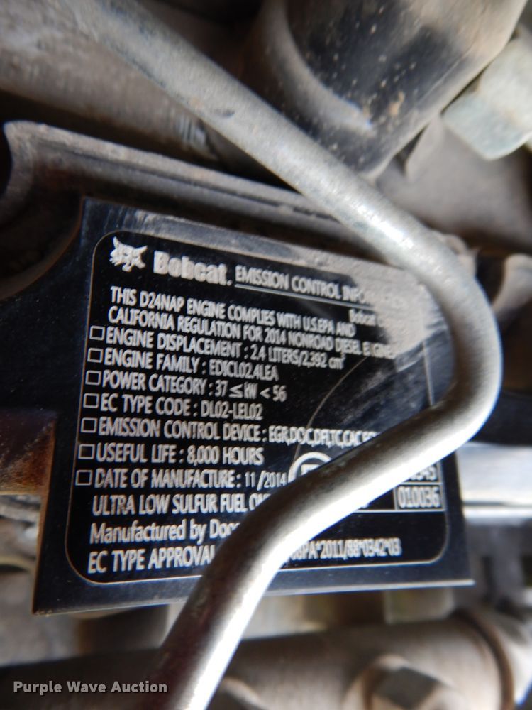 image for item DH6507 2015 Bobcat S570  skid steer loader