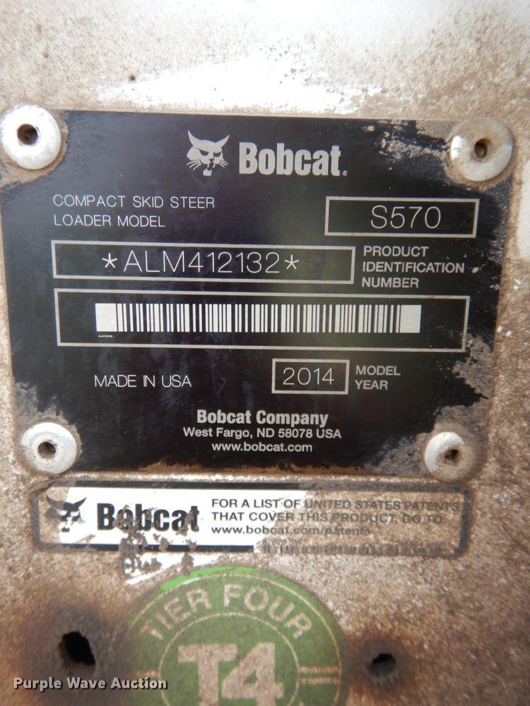 image for item DH6508 2014 Bobcat S570  skid steer loader