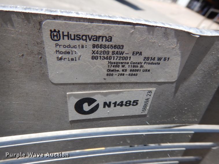 image for item DH6515 2015 Husqvarna Soff Cut X4200 concrete saw