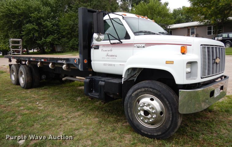 image for item DH6528 1996 Chevrolet Kodiak  flatbed truck
