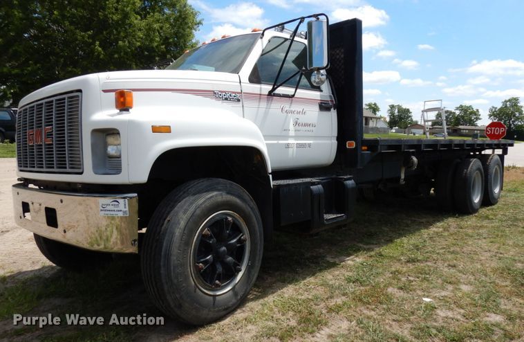 image for item DH6529 1996 GMC TopKick  flatbed truck