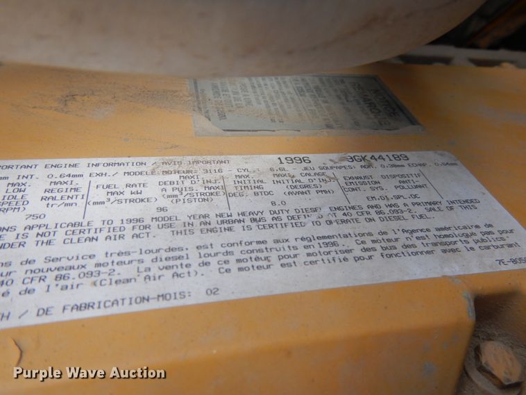 image for item DH6529 1996 GMC TopKick  flatbed truck