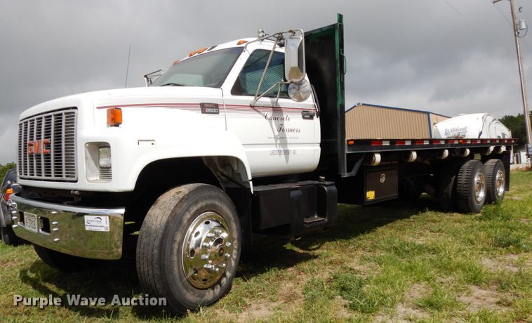 image for item DH6530 2000 GMC C8500  flat dump bed truck