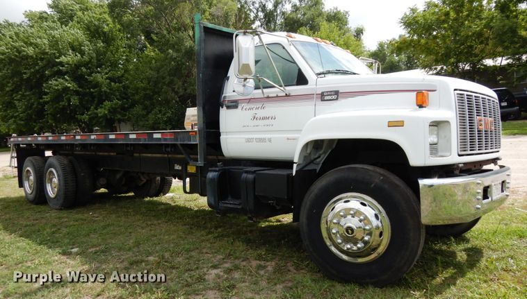 image for item DH6530 2000 GMC C8500  flat dump bed truck