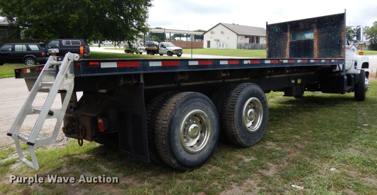 image for item DH6530 2000 GMC C8500  flat dump bed truck
