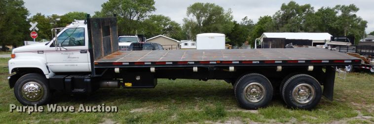 image for item DH6530 2000 GMC C8500  flat dump bed truck