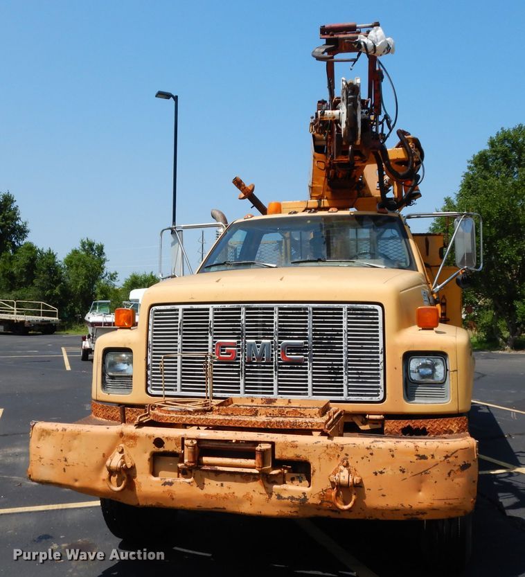 image for item DJ4279 1991 GMC TopKick SL  digger derrick truck