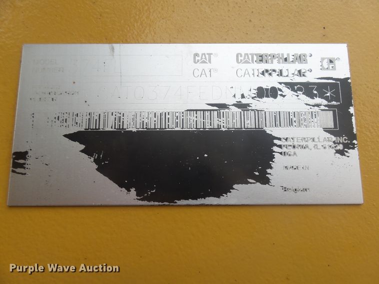 image for item EF9633 2014 Caterpillar 374F L  excavator
