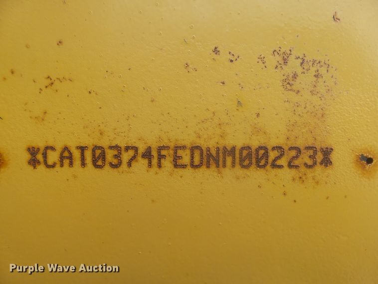 image for item EF9633 2014 Caterpillar 374F L  excavator