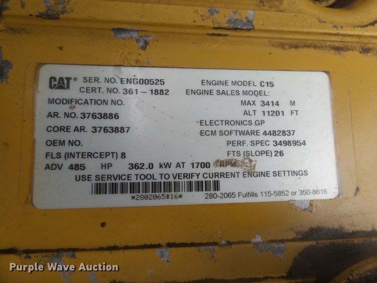 image for item EF9633 2014 Caterpillar 374F L  excavator