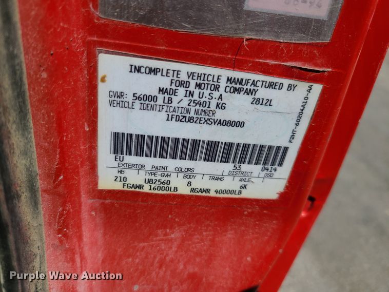 image for item EL9895 1995 Ford L8000  dump truck