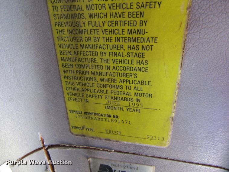 image for item FD9484 1996 Freightliner FL70  digger derrick truck