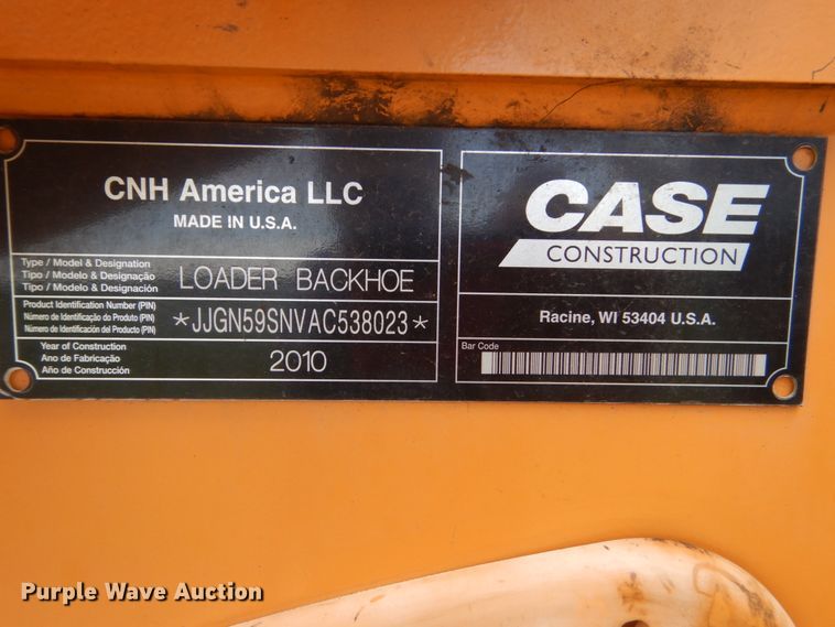 image for item FK9272 2010 Case 590 Super N  backhoe