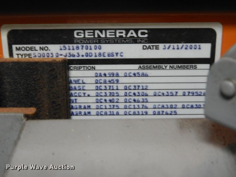 image for item FK9277 Klein KCT-1-6000  generator set