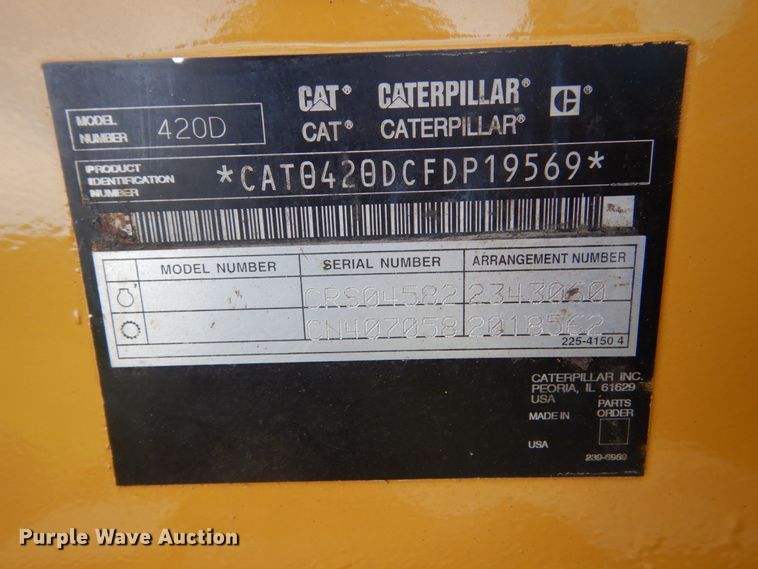 image for item FK9377 2004 Caterpillar 420D  backhoe