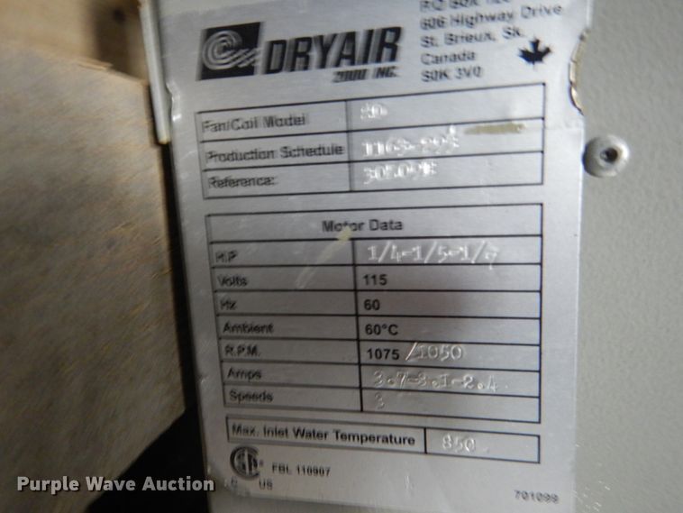 image for item FK9408 DryAir 2000-1200-SE heat cure system