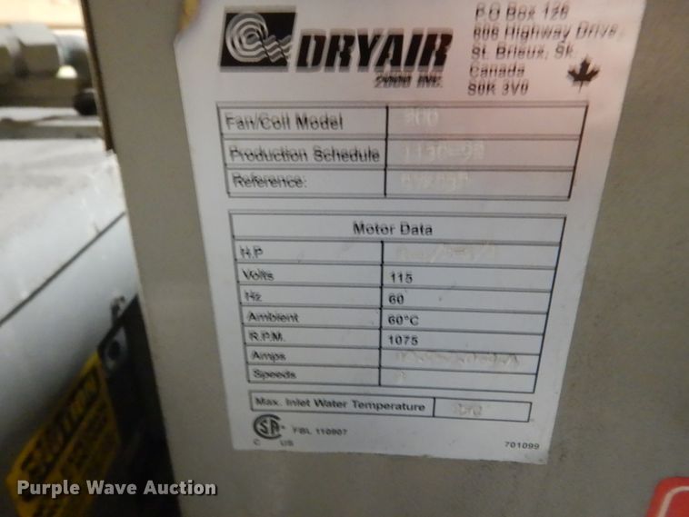 image for item FK9408 DryAir 2000-1200-SE heat cure system