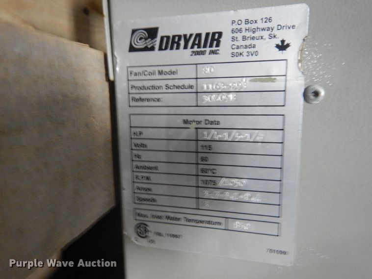 image for item FK9408 DryAir 2000-1200-SE heat cure system