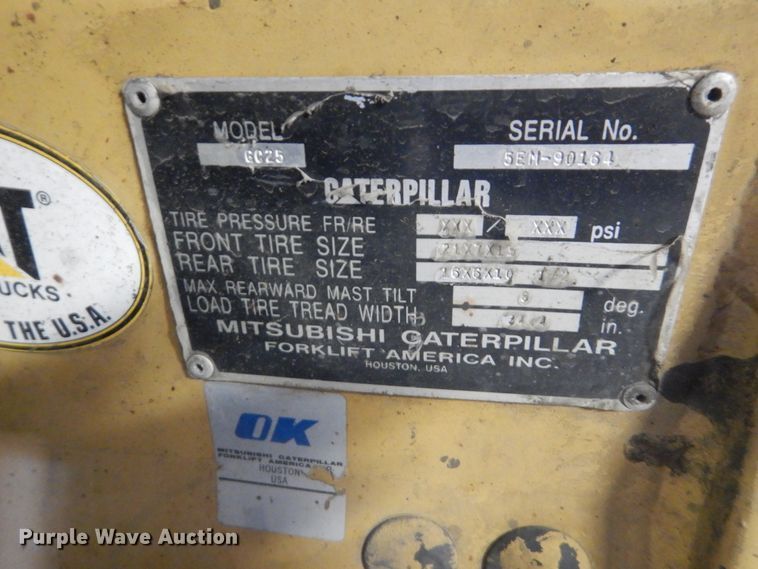 image for item FK9414 Caterpillar GC25  forklift