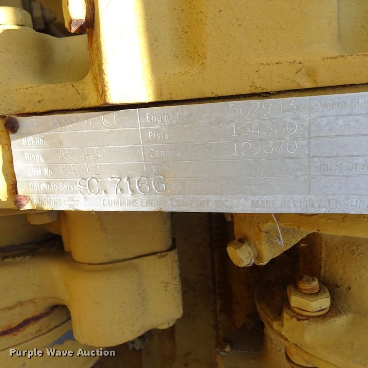 image for item GC9205 1966 Wabco NHC4C1  rigid frame motor grader