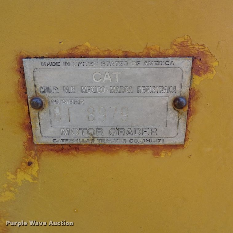 image for item GC9206 1959 Caterpillar 12  motor grader